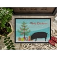 thumbnail image 3 of Carolines Treasures BB9298MAT Devon Large Black Pig Christmas Indoor or Outdoor Mat, 18 x 27 in., 3 of 4