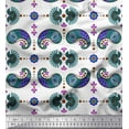 thumbnail image 1 of Soimoi Cotton Duck Fabric Dot,Floral & Paisley Printed Craft Fabric by The Yard 42 Inch Wide, 1 of 1