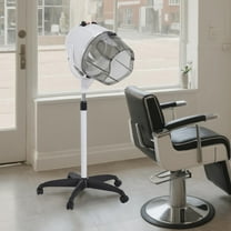 BarberPub Adjustable Bonnet Hood Hair Dryer with Wheel