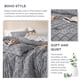 thumbnail image 5 of Juego de edredón Bedsure Queen Grey con 2 fundas de almohada de 3 piezas, 5 of 7