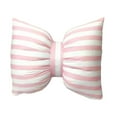 thumbnail image 1 of Handmade Striped Bow Pillow Soft Washable Decorative Cushion Cover for Car Neck Sofa Waist Support Comfort, 1 of 3