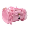 thumbnail image 2 of Bolsa de baile para niñas, bolsa de viaje de encaje para fiestas de pijamas, bolsa de almacenamiento para niños con correa para el hombro para clases de ballet latino, color rosa, 2 of 15