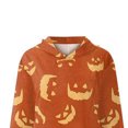 thumbnail image 3 of Vestido de Sudadera Yuyangstore Con Capucha Estampado Colorido Naranja XXXL, 3 of 4