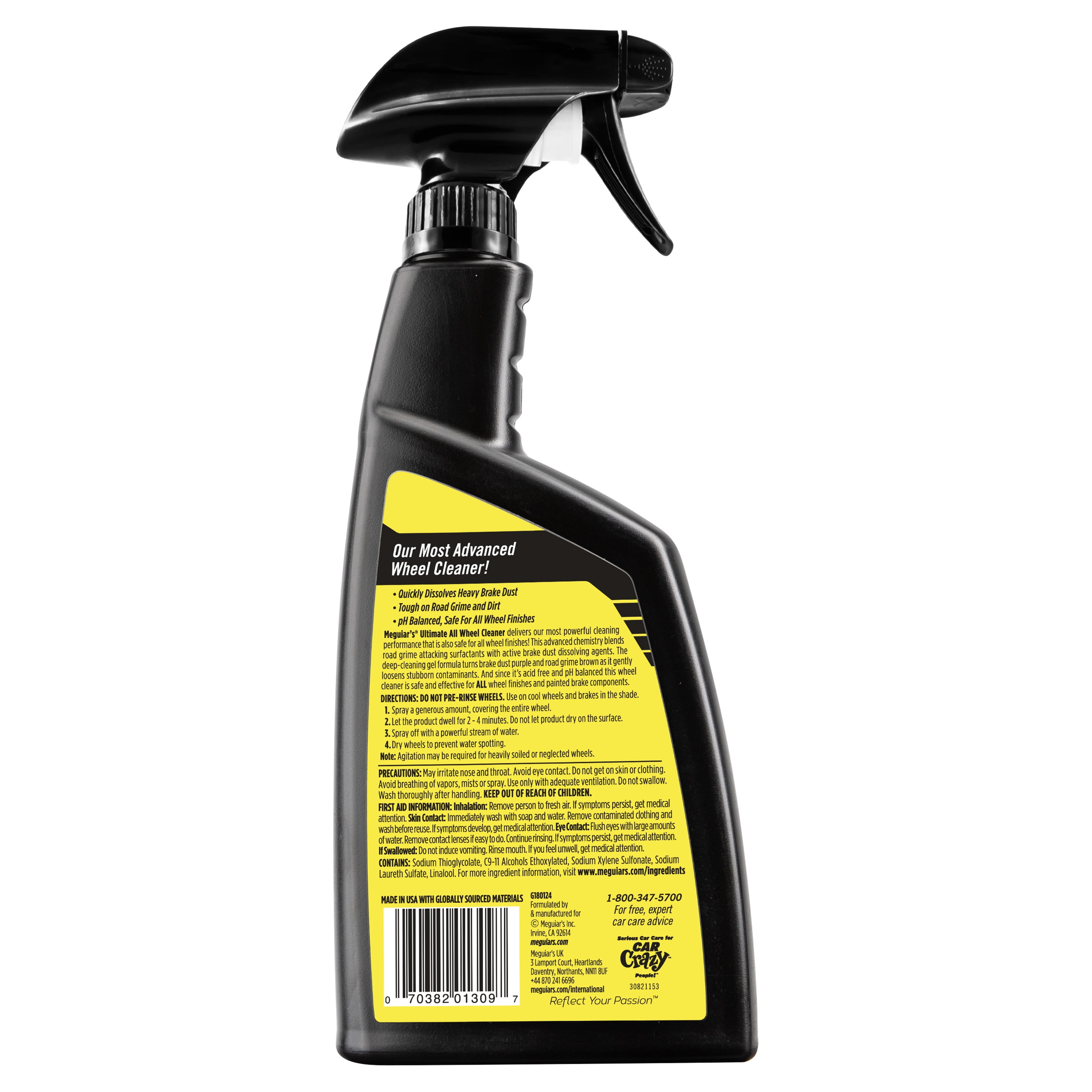 Meguiar's Ultimate All Wheel Cleaner, G180124, 24 oz, Spray