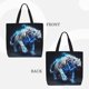 thumbnail image 2 of Balery Futuristic Blue Light White Tiger Bolsa de Mano para Mujeres con Cremallera, Bolsa de Gimnasio con Compartimentos, Bolsa para Laptop, Bolsa para Trabajo, 2 of 7