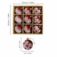 thumbnail image 1 of Red Christmas Tree Ornament Ball Set Shatterproof Hanging Baubles with Pre Tied Strings Boxed Decorations for Winter Party, 1 of 2