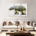 thumbnail image 2 of Elephant Stock Arctic Polar Bear Wall Art - Horizontal Multi Panel Canvas - Living Room Wall Decor - Animal Multi Panel - Gray And Green Decor By Davies Babies - 74" x 48", 2 of 4