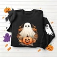 thumbnail image 5 of Tusihei Women Halloween Long Sleeve Cute Graphic Casual Pullover Tops Sweater Fall Winter Outfits, Black M, 5 of 5