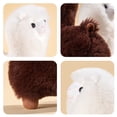 thumbnail image 4 of 10.2in Cute Realistic Alpaca Plush Toy, Soft Llama Stuffed Animal Figure, Simulation Animal Doll, Decorative Home Ornament, Creative Gift for Animal Lovers, 4 of 7