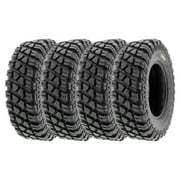 SunF All Terrain ATV UTV Quad Tires 28x10-14 28x10x14 6 PR A047 (Set of 4)