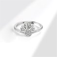 thumbnail image 1 of Zootealy Celestial Silver and Gold Adjustable Ring Set with Shiny Zircons - Stackable Sun and Moon Rings for Women, 1 of 6