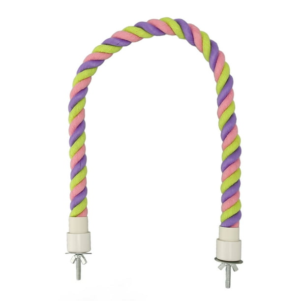 Juguetes para pájaros con cuerda de escalada percha de cuerda para loros resistente a mordeduras interactiva multiusos colorida para periquitos periquitos y agapornis ANGGREK Otros