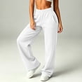 thumbnail image 6 of BUIGTTKLOP Womens Sweatpants Fleece Lined Wide Leg Baggy Lounge Sweat Pants High Waisted Comfy Casual Warm Fall Winter Workout Gym Trousers, 6 of 7