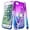 Purple/Blue, variant on Nagebee Case for iPhone 8 Plus, 7 Plus / 6 Plus / 6S Plus with Tempered Glass Screen Protector, Sparkle Glitter Liquid Bling Diamond [Ring Holder & Wrist Strap] Women Girls Cute Case (Aqua/Purple)