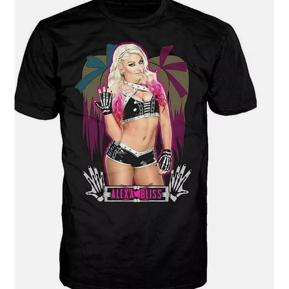 New Alexa Bliss I Love Her Shirt Short Sleeve Black Size Unisex S-2345XL