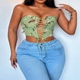 thumbnail image 2 of Floral Tube Tops for Women  Sleeveless and Off Shoulder Design, 2 of 9