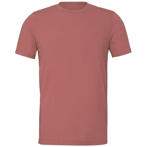 Bella + Canvas - Camiseta Tacto de Antelina para Adultos Unisex (Malva Jaspeado)