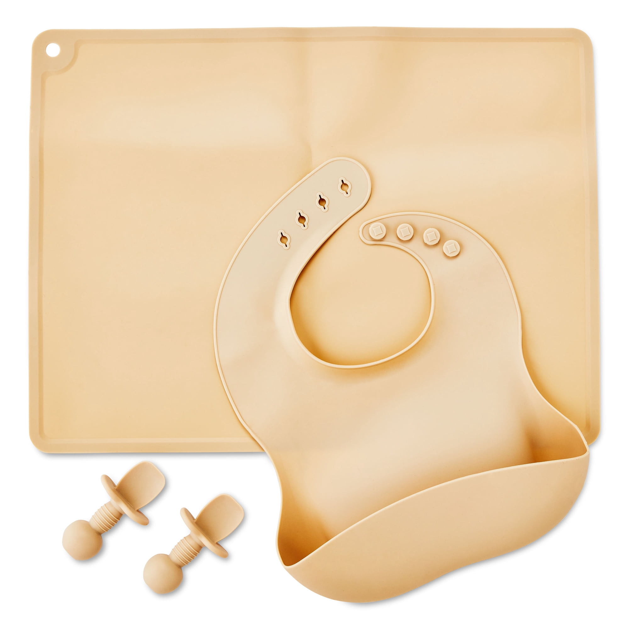 Parent's Choice 4-Piece Silicone Baby Feeding Starter Set, Multipack, 6+ Months