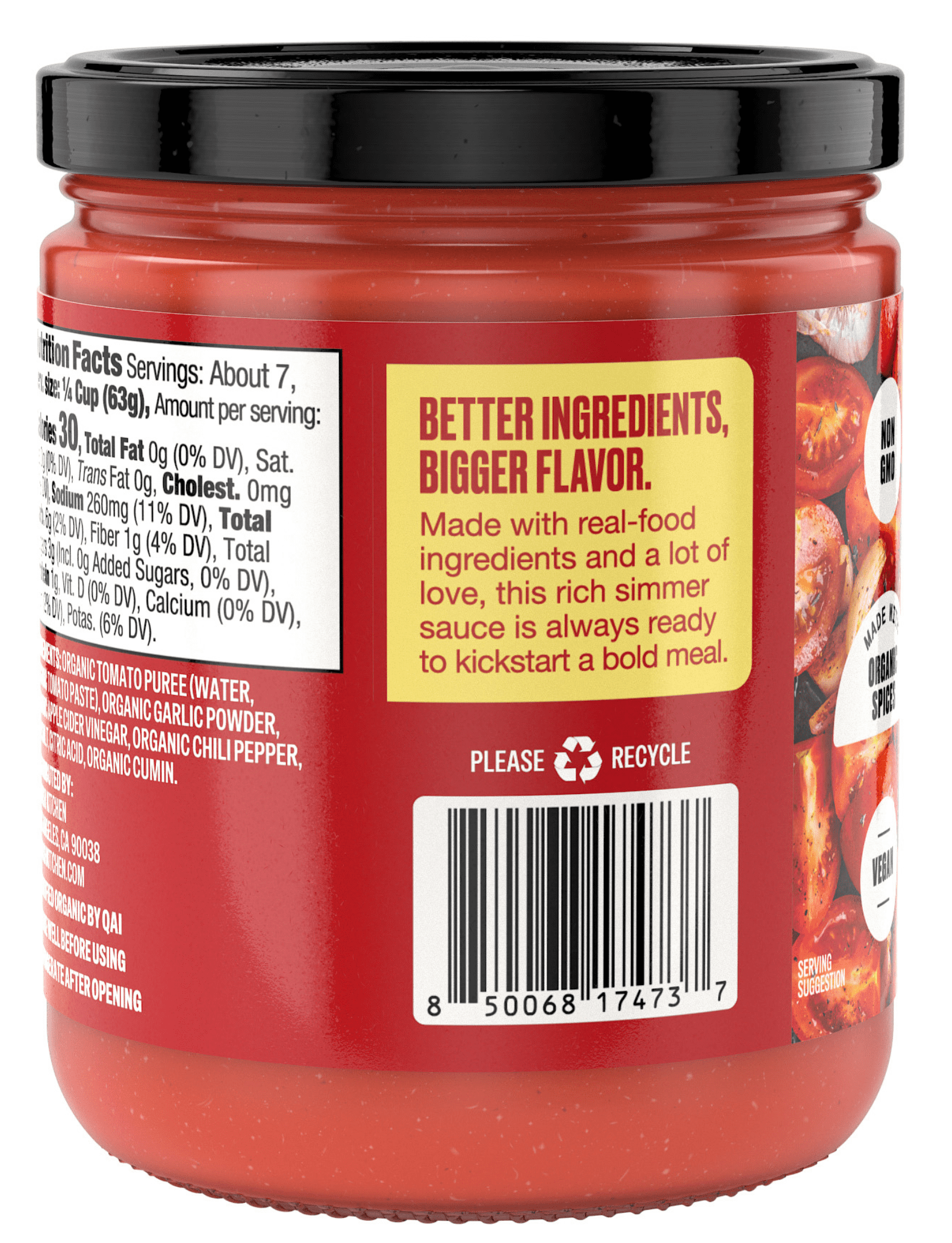 (2 pack) Smash Kitchen Organic Red Enchilada Sauce, 15 oz