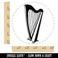 thumbnail image 2 of Harp String Instrument Self-Inking Rubber Stamp Ink Stamper - Red Ink - Large 1-1/2 Inch, 2 of 7