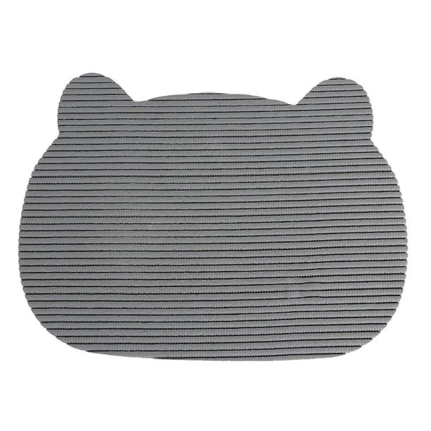 Alfombrilla Para Arena Para Gatos Alfombrilla Antideslizante Para Atrapar Arena Alfombrilla Para Control De Dispersión De Arena Para Gatos Que Ahorra Espacio Almohadilla Para Caja De Arena Manta Gris Moyic PT000955-00