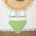 thumbnail image 4 of Gunia Girls Swimsuit 2 Piece Solid Color Bikini Teen Swimwear Water Activities Bathing Suit Swimsuits For Teen Girls 12-16 Years, 4 of 5