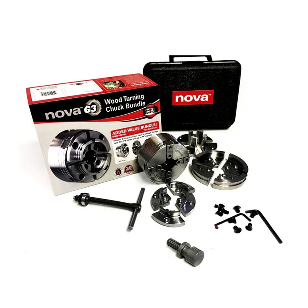NOVA 48246 G3 Lathe Chuck 30th Anniversary Bundle with case
