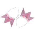 thumbnail image 1 of Children's Birthday Crown Princess Headbands for Party 2Pcs Glitter Tiara, 1 of 5