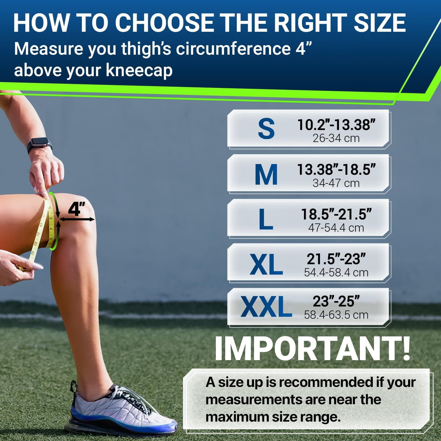 DR. BRACE Compression Knee Brace with Side Stabilizers & Patella Gel Pads, Knee Support for Knee Pain, Running & Sports, Men & Women (Zeus, Large)