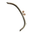 thumbnail image 1 of facefd 24.5cm Metal Arch Frame Kiss Clasp Lock Bead Head DIY Purse Bag Light Grey, 1 of 9
