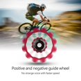 thumbnail image 2 of LAFGUR Rear Guide Wheel, Bicycle Rear Guide Wheel, Ceramic Bearing Derailleur Pulley Aluminum Alloy For Bicycle Most Mountain Bike, 2 of 8