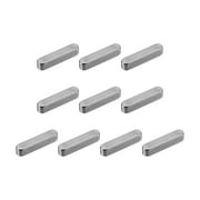 10Pack Round Ended Feather Key, 5 x 5 x 25mm Stainless Steel Key Stock Keystock