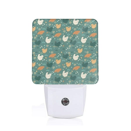 

Sigee Flowe Rooster for Night Lights Plug into Wall Dusk to Dawn Sensor Warm White Led Night Light 0.5W for Kid Hallway