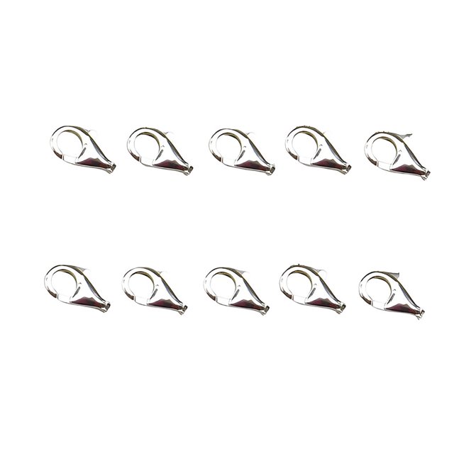 Minnieouse 10 Uds. Broche de pellizco plateado resistente ligero fácil de combinar colgante conector pequeño a prueba de herrumbre hebilla pestillo Ropa, zapatos y accesorios Miscelánea 7 mm Minnieouse AP017288-01