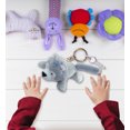 thumbnail image 2 of DolliBu Grey Elephant Plush Keychain St￭ Animal New With Tags... 2 of 12