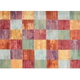 thumbnail image 1 of Ahgly Company Machine Washable Indoor Rectangle Contemporary Grapefruit Red Area Rugs, 6' x 9', 1 of 7
