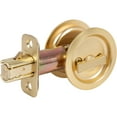 thumbnail image 3 of Stone Harbor Hardware Round Pocket Door Lock, Privacy Function, 2-3/8" Backset, Satin Brass, 3 of 3