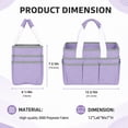 thumbnail image 3 of LAVFOX Craft Organizer Tote Bag, Portable Art Storage Caddy with Multiple Pockets, Lilac, 3 of 8