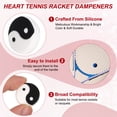 thumbnail image 3 of Uxcell Tennis Dampener, TaiChi Silicone Tennis Racket Dampeners Racket Shock Absorber to Reduce Vibration Soft Cute Fitting for (Players/Universal Fit for All Racquets) 6Pcs & White, 3 of 7