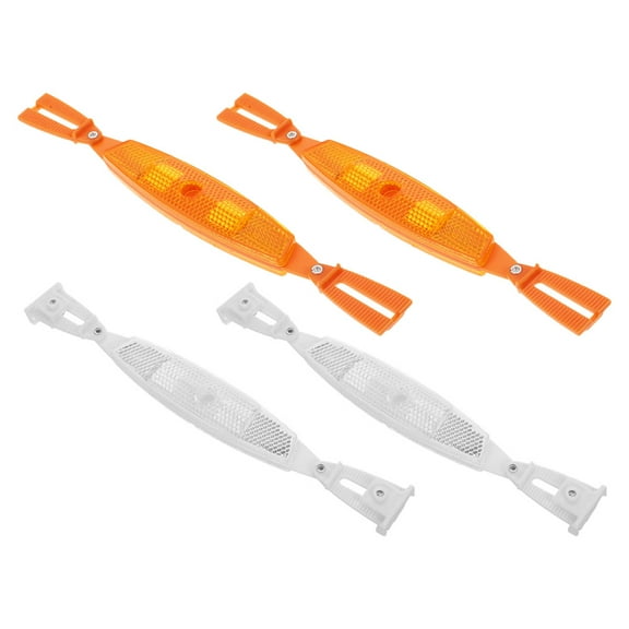 SEWCHICS 4-Pack Bike Wheel Reflectors Plastic Reflective Spoke Accessories for Enhanced Night Riding Safety