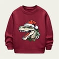 thumbnail image 4 of YUSIM Boys Christmas Sweatshirt Luminous- Long Sleeve Funny Pullover Crewneck Kids Festival Clothes Red Size 10 T, 4 of 6