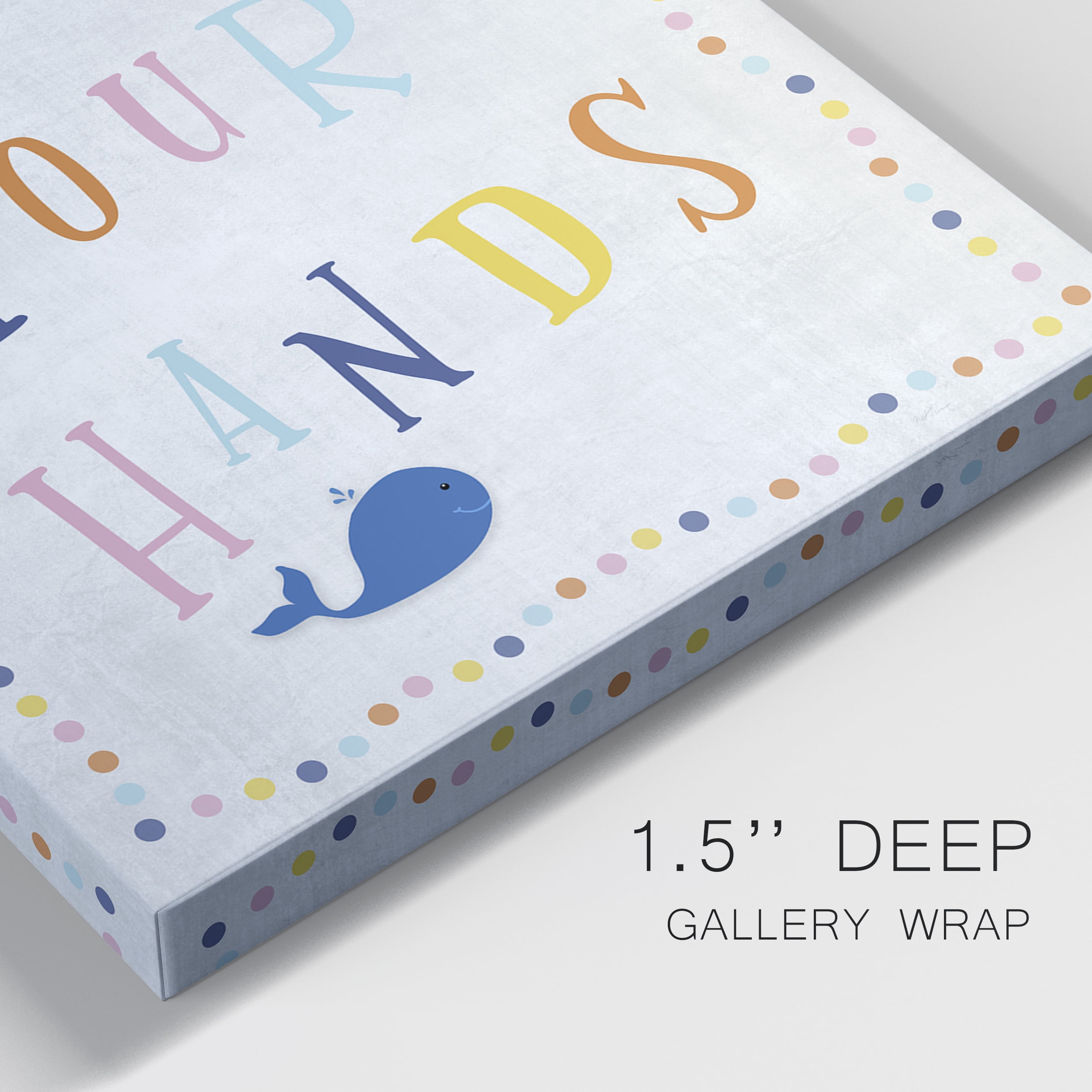 Wash Your Hands Premium Gallery Wrapped Canvas - Ready to Hang - Set of 2 - 12 x 18 Each