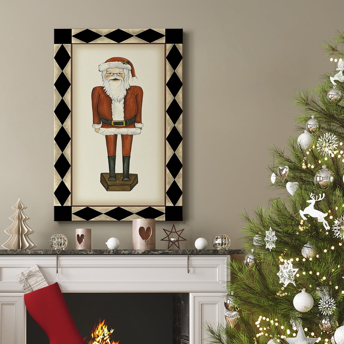 Jolly Santa- Gallery Wrapped Canvas