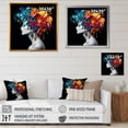thumbnail image 4 of Designart "Crystal and Flower Hair Urban Elegance Woman IV" Fashion Framed Wall Art Decor - Glam Colorful Fashion Woman Entryway Framed Wall Art, 4 of 6