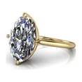 thumbnail image 3 of 2.00 Ct Solitaire Oval Natural Moissanite Diamond Engagement Rings for her Solid 14K Yellow Gold, 3 of 7