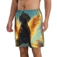 thumbnail image 2 of Pofeuu Golden Cloud Winged Dog Prin Men's Swim Trunks Quick Dry Bathing Suit Swimming Board Shorts Mesh Lining Beach Swimwear-Medium, 2 of 6