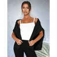 thumbnail image 4 of Women'S Spaghetti Strap Top Basic Sleeveless Crop Tank Top White S, 4 of 8