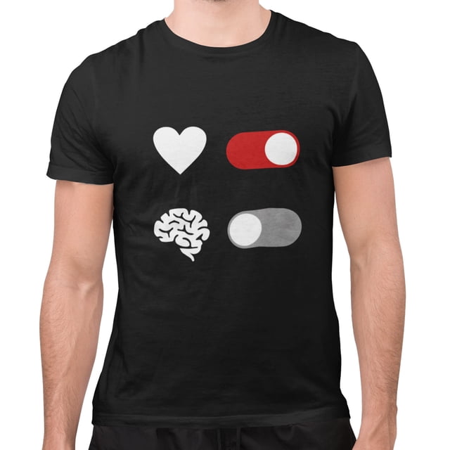 Playera Corazón y Cerebro Caballero