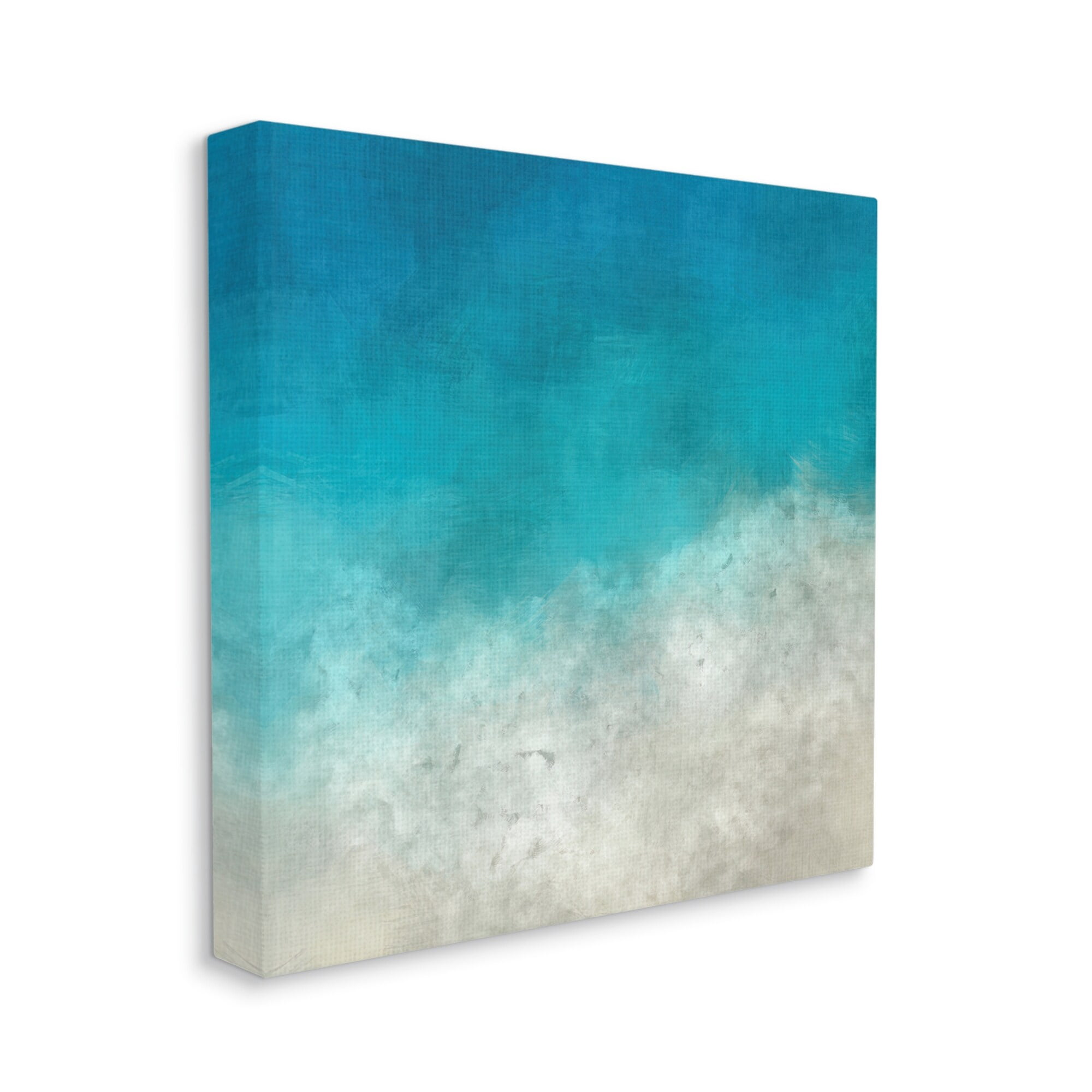 Stupell Industries Aerial Ocean Shoreline View Sea Water Foam Painting Gallery Wrapped Canvas Print Wall Art, Design by Alpenglow Workshop