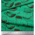 thumbnail image 3 of Soimoi Poly Georgette Fabric Jug,Wine Glass & Cups Decor Fabric Printed Yard 52 Inch Wide, 3 of 3
